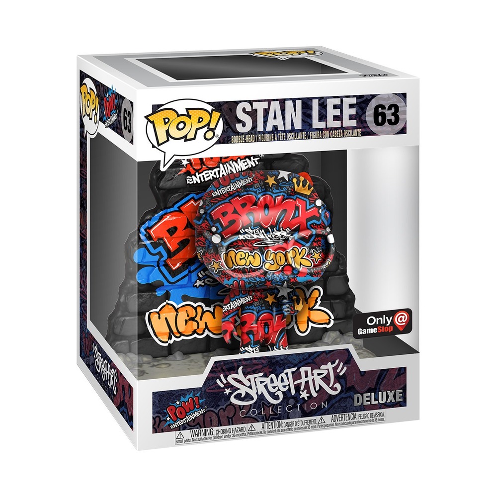 Funko Pop Deluxe Stan Lee GameStop Exclusive 63 Street Art Collection Marvel